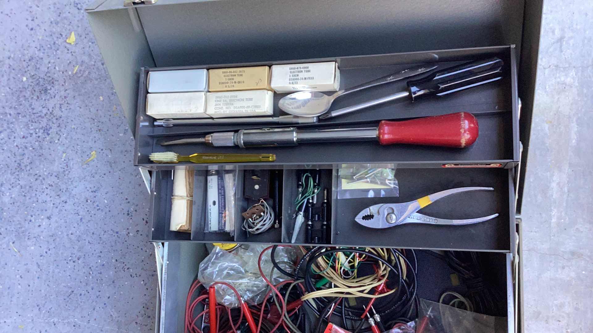 Photo 4 of METAL TOOL BOX WITH TOOLS