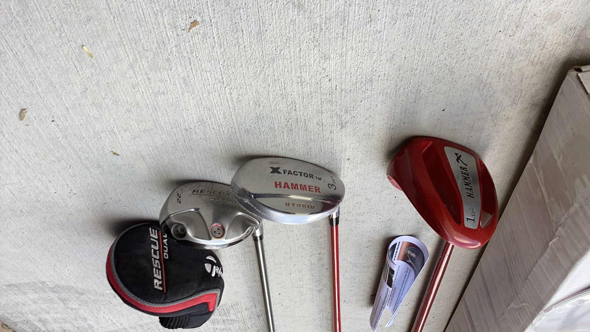Photo 2 of TAYLOR MADE RESCUE DUAL CLUB AND HAMMER DRIVER AND HYBRID
