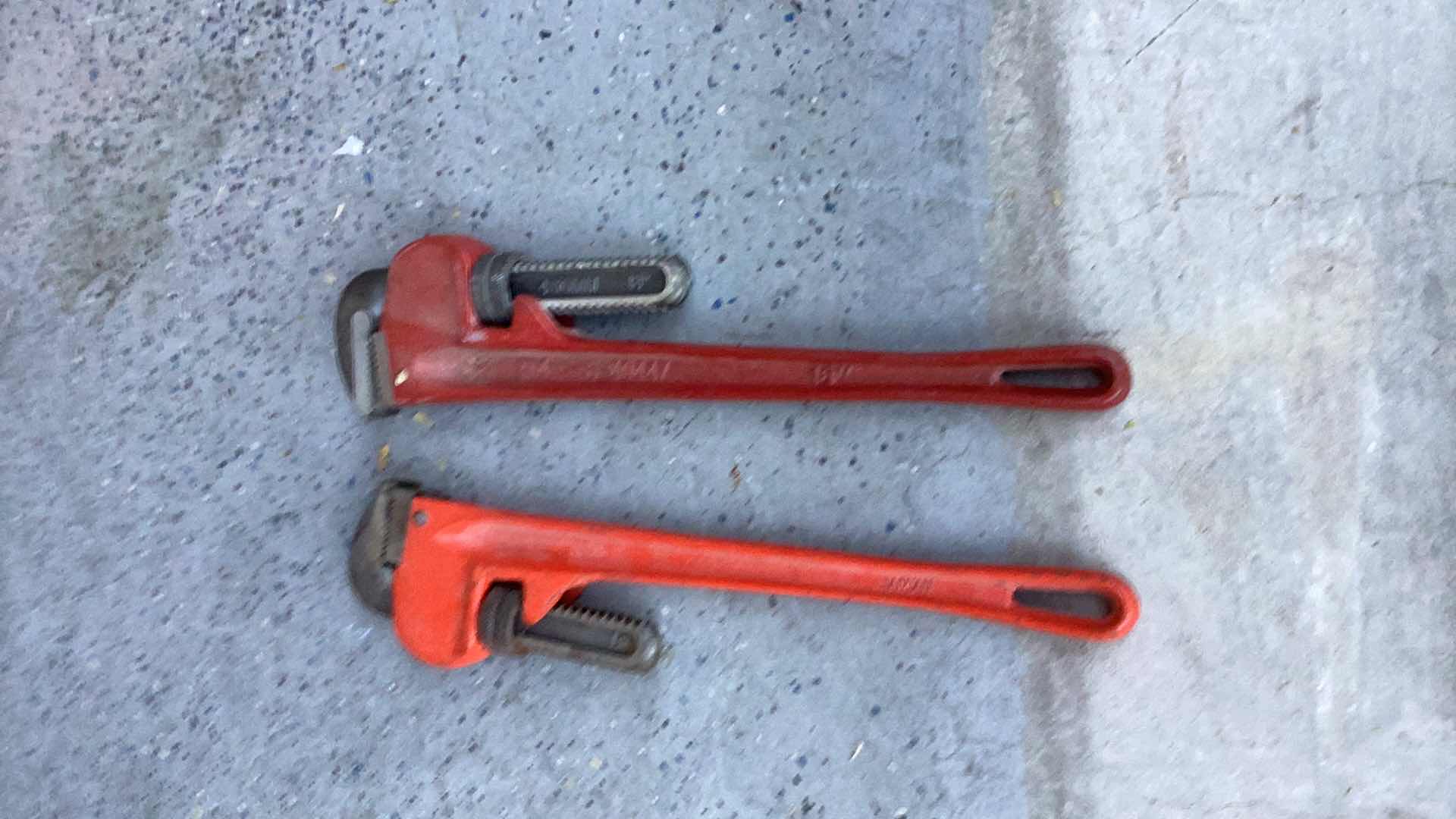 Photo 1 of 2 PIPE WRENCHES