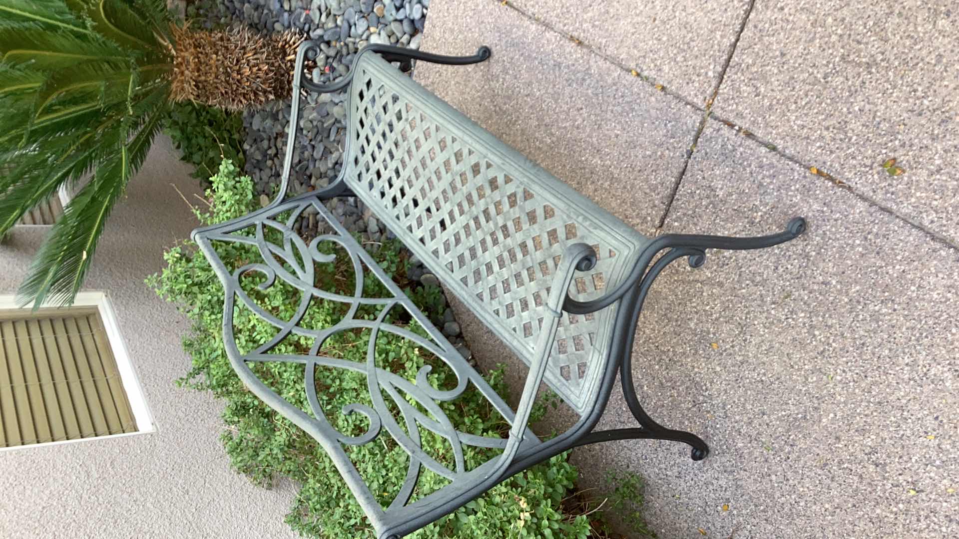 Photo 1 of METAL OUTDOOR BENCH - PATIO FURNITURE
