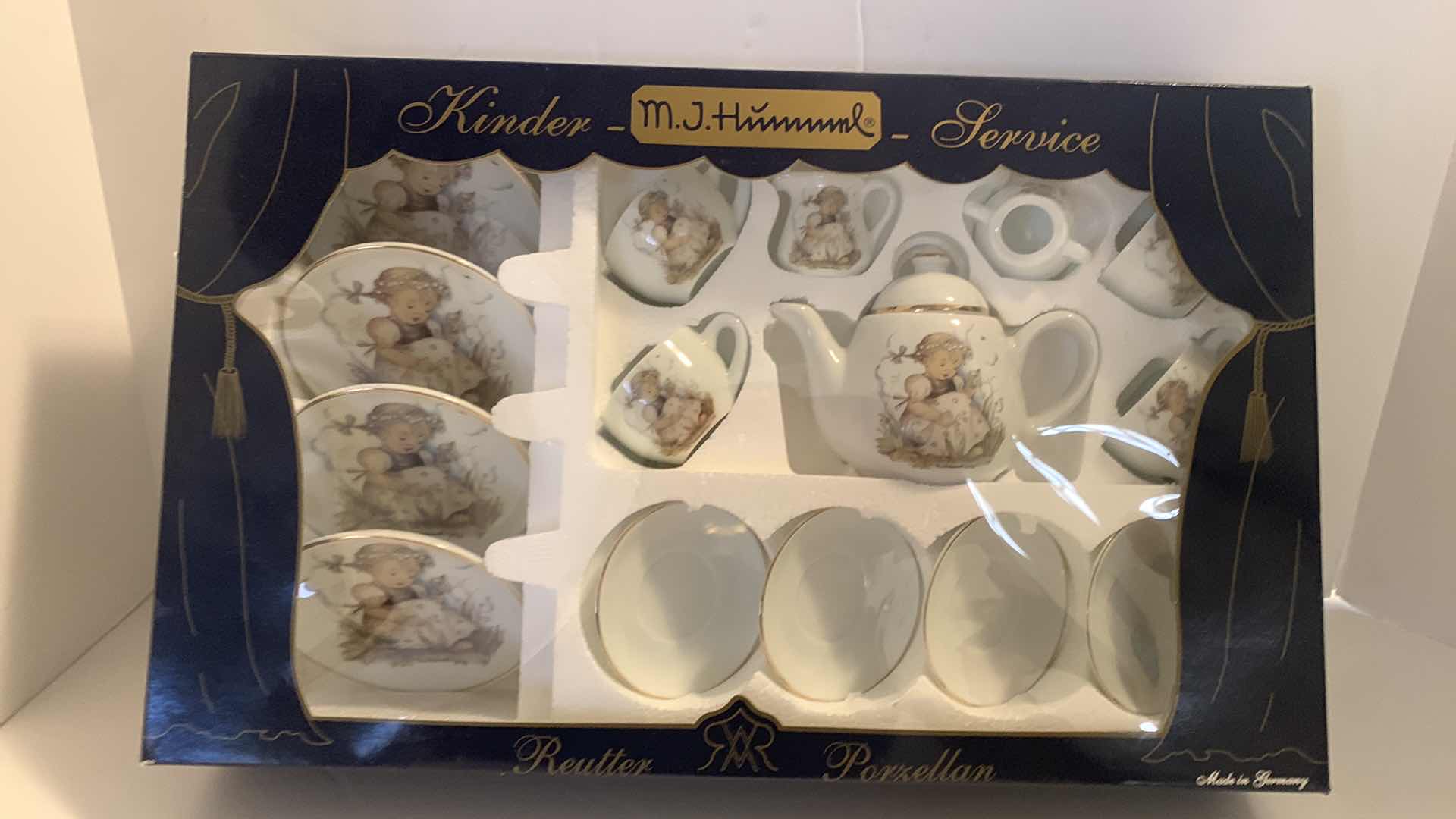 Photo 1 of NEW MJ HUMMEL KINDER TEA SERVICE SET