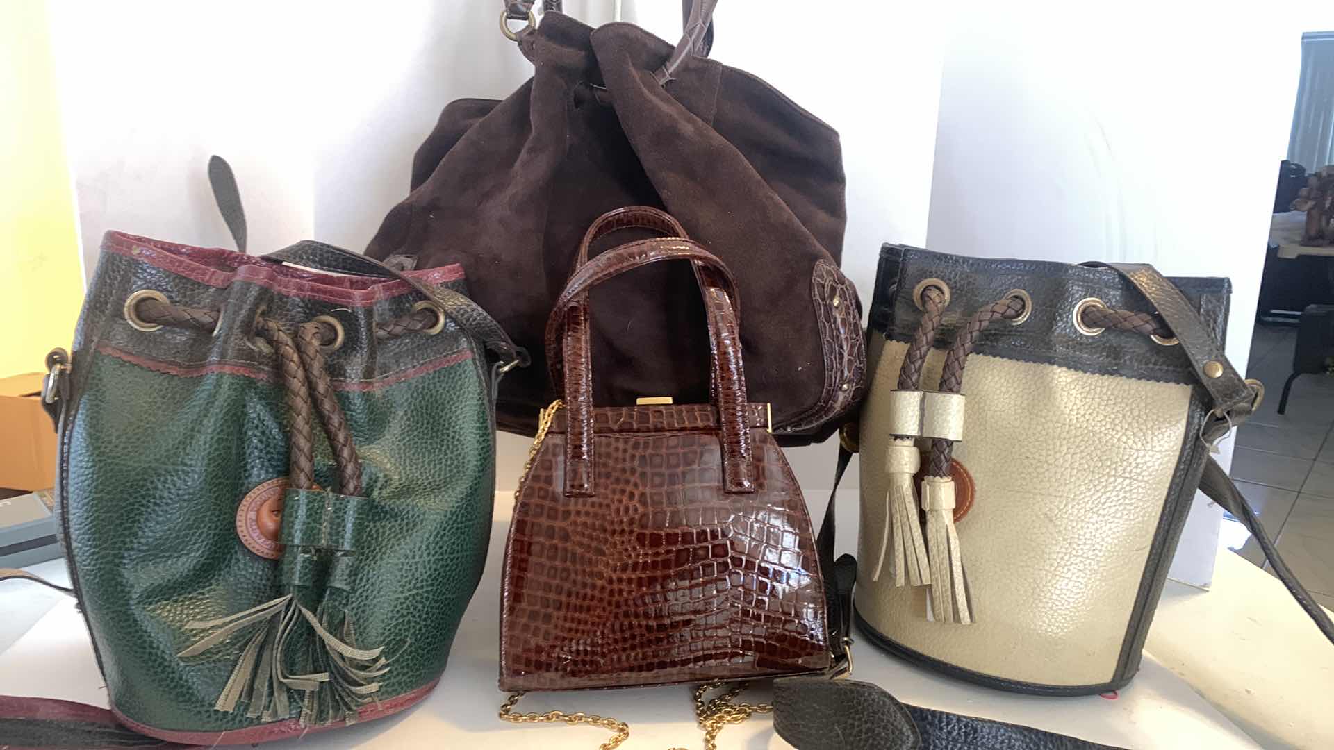 4 PURSES, DOONEY AND BOURKE, COLE HAAN, AND MORE