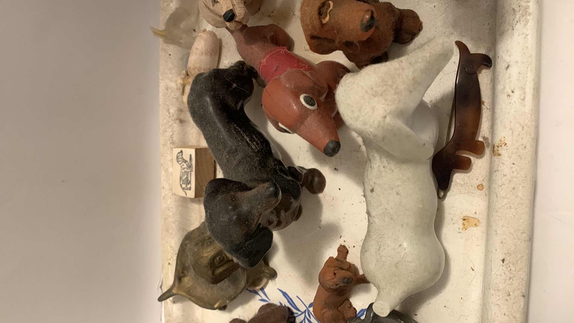 Photo 3 of 14 DACHSHUND FIGURINES ON TRAY