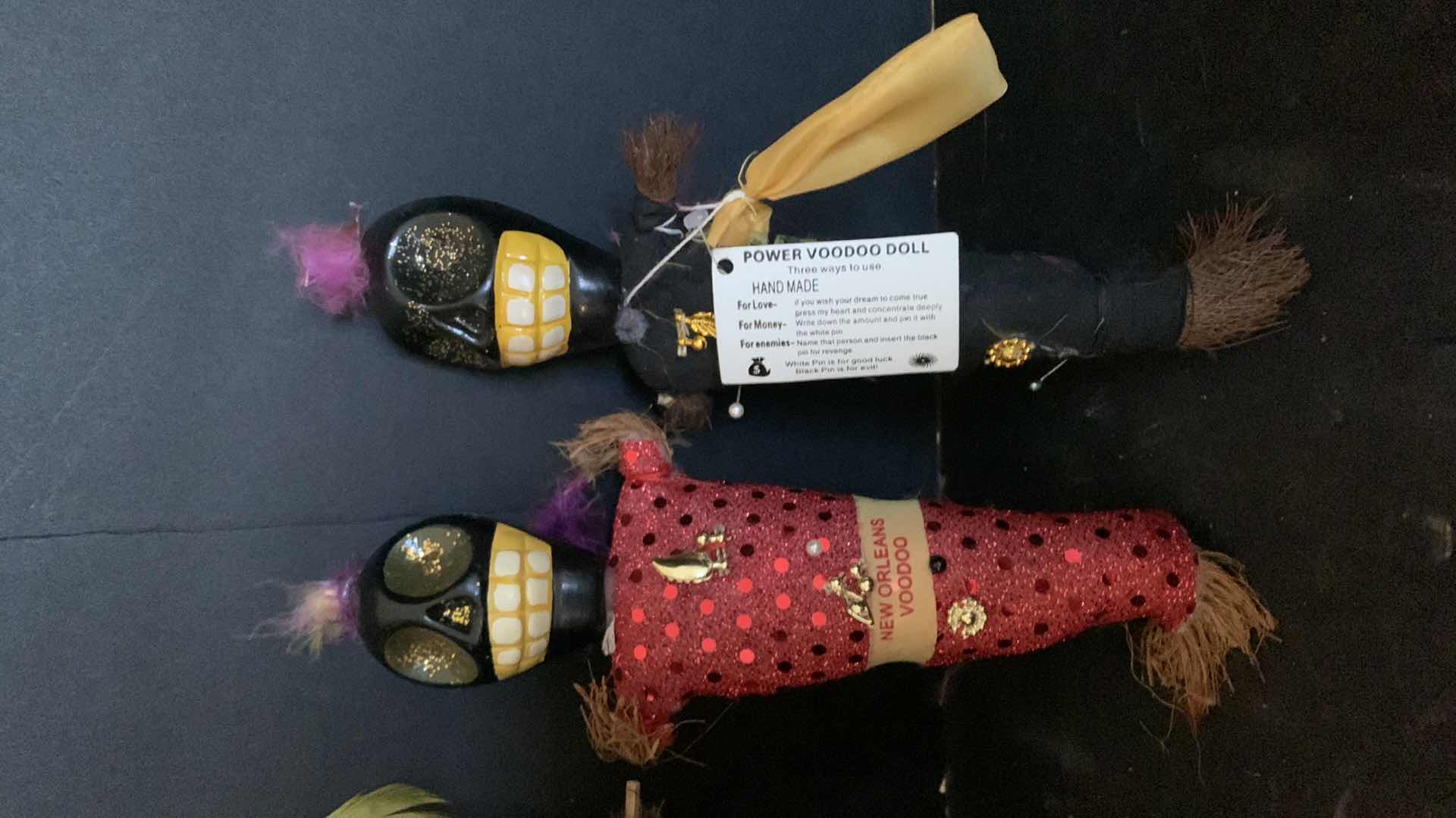 Photo 3 of FOUR HAND MADE VOO DOO DOLLS FROM NEW ORLEANS AND HORSE H8”