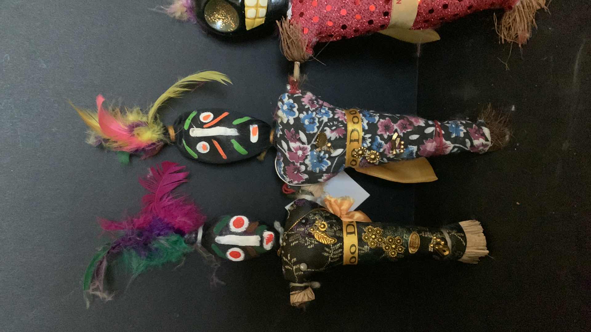 Photo 2 of FOUR HAND MADE VOO DOO DOLLS FROM NEW ORLEANS AND HORSE H8”