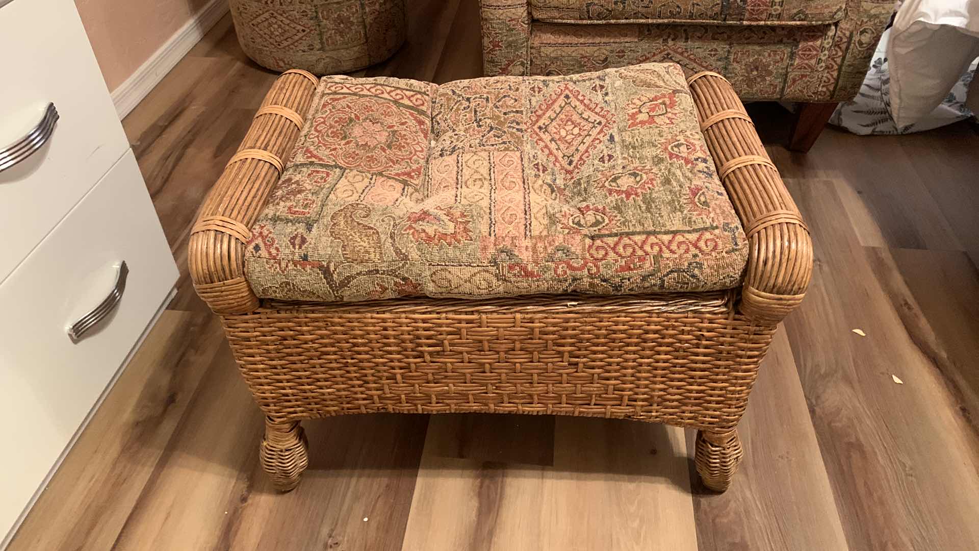 Photo 6 of VINTAGE CHAIR, OTTOMAN AND SIDE TABLE