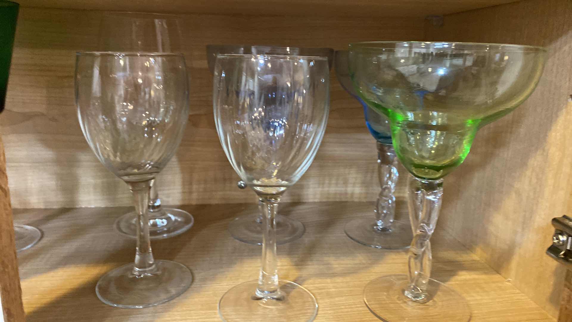 Photo 9 of CONTENTS OF CABINET GLASSES STEMWARE SERVING PLATES