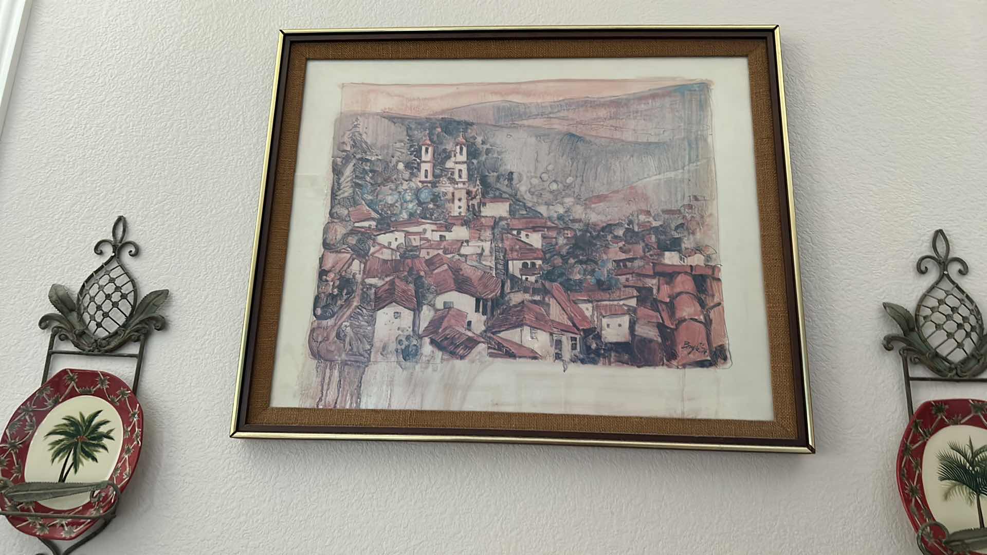 Photo 1 of ARTWORK- FRAMED SIGNED WATERCOLOR BOYLE ‘74 33” x 27”