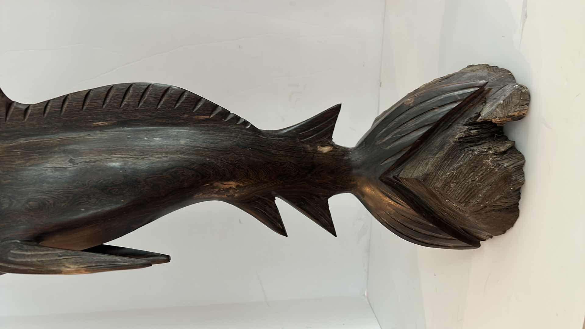 Photo 6 of SOLID IRONWOOD  SWORDFISH SCULPTURE H34”