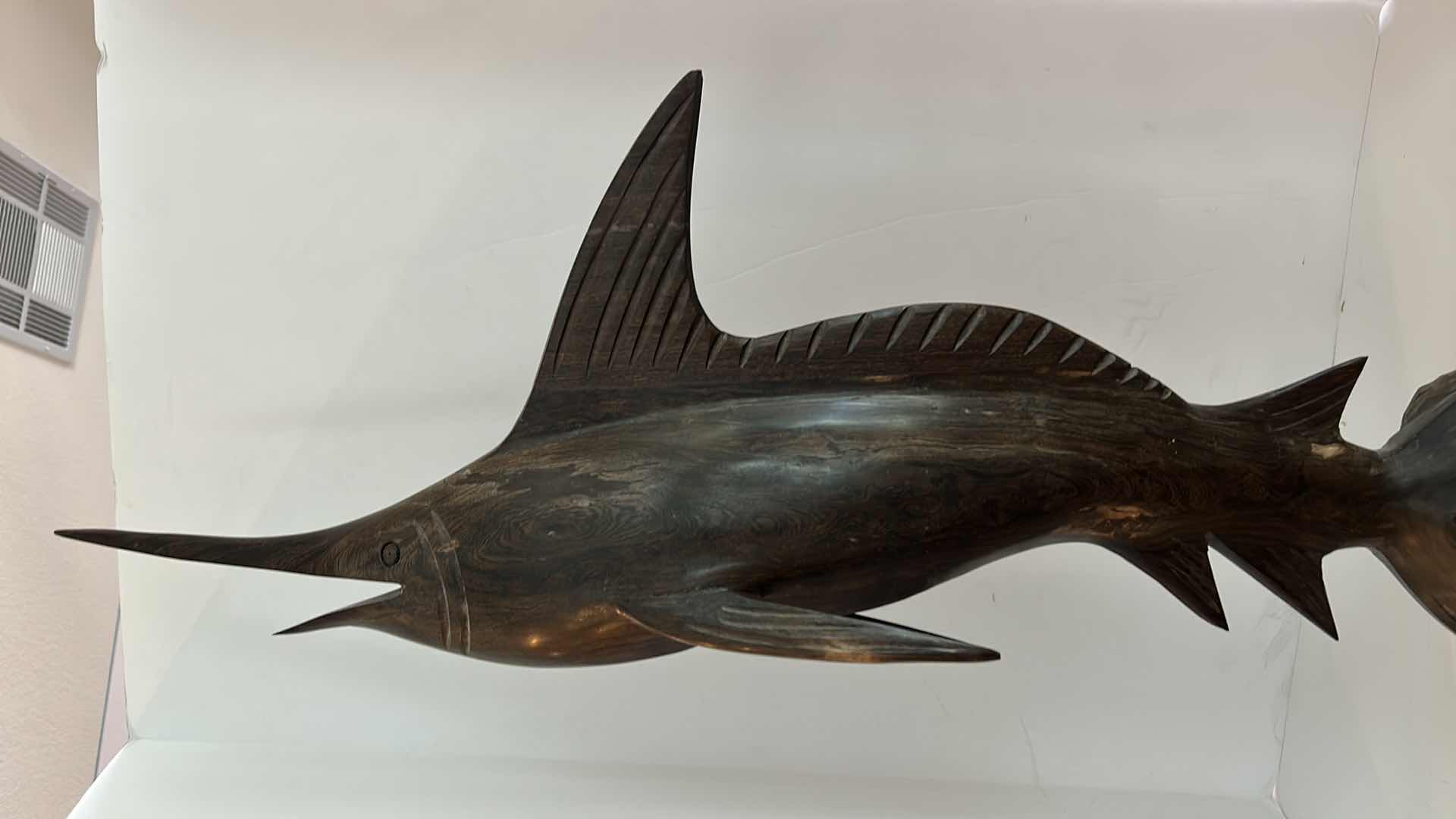 Photo 7 of SOLID IRONWOOD  SWORDFISH SCULPTURE H34”