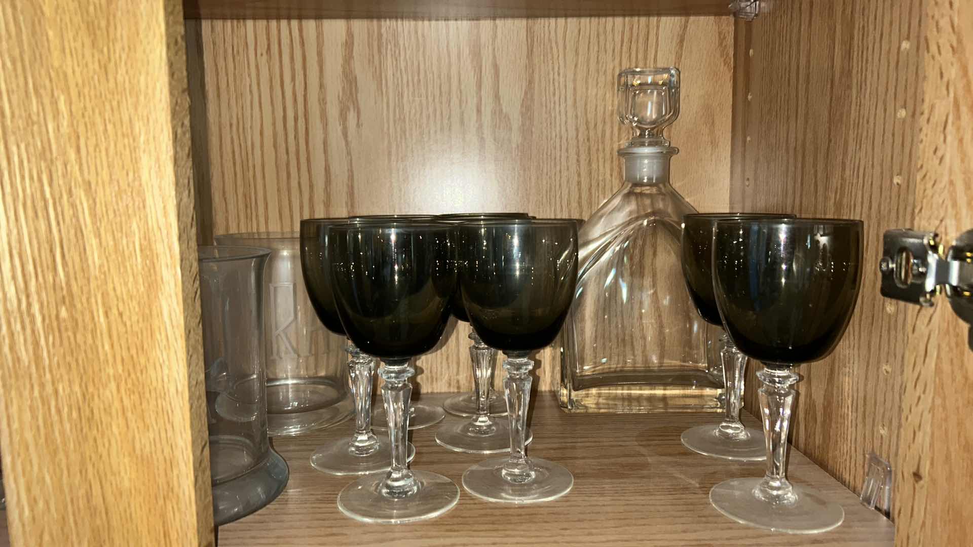 Photo 6 of CONTENTS OF CABINET- GLASSWARE STEMWARE DECANTER AND MORE