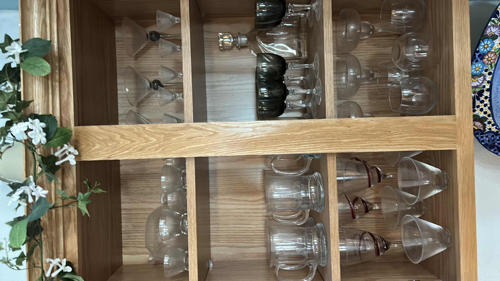 Photo 1 of CONTENTS OF CABINET- GLASSWARE STEMWARE DECANTER AND MORE