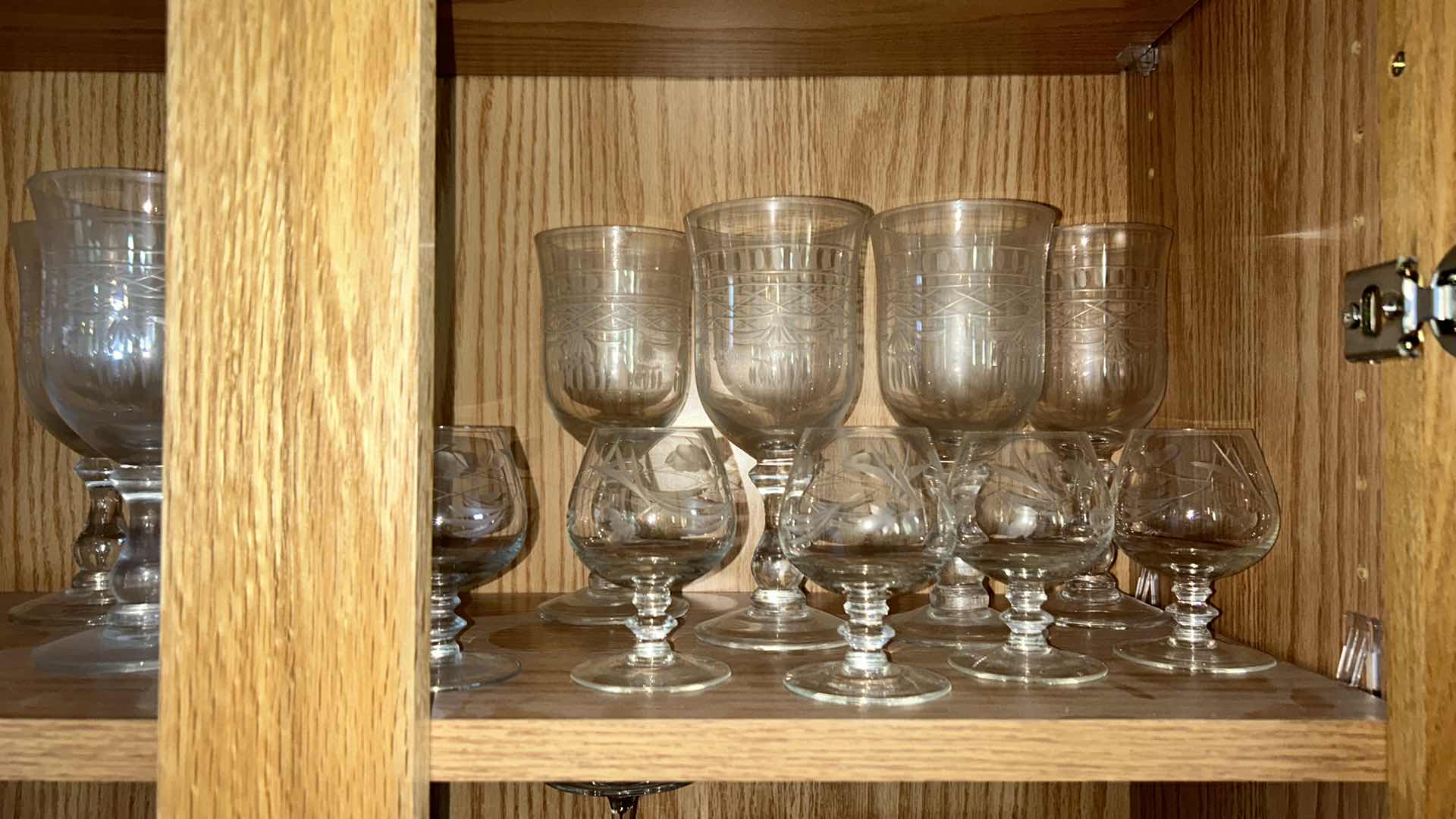 Photo 4 of CONTENTS OF CABINET- GLASSWARE STEMWARE DECANTER AND MORE