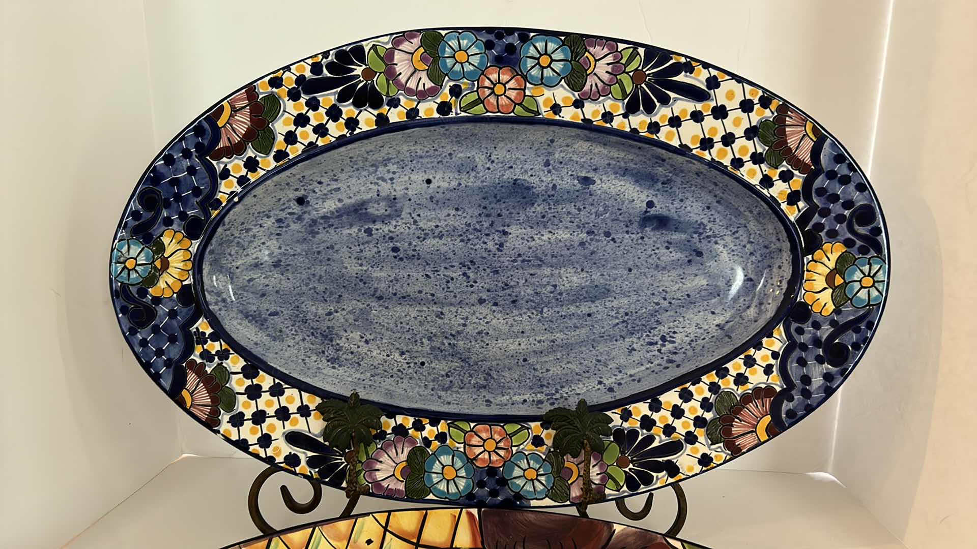 Photo 3 of KITCHENWARE- 3 CERAMIC PLATTERS, LARGEST 21”