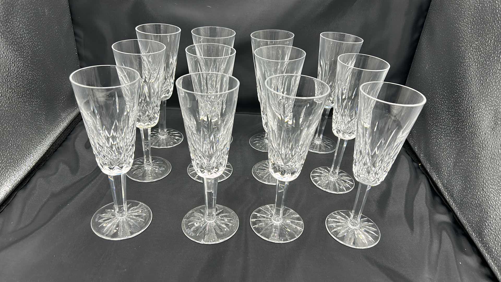 Photo 5 of 12 WATERFORD CUT CRYSTAL CHAMPAGNE GLASSES