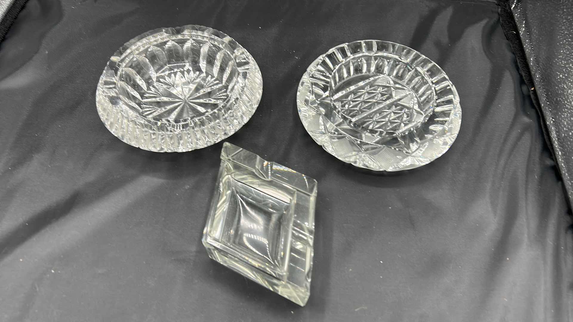 Photo 5 of 3 - WATERFORD CRYSTAL ASHTRAYS