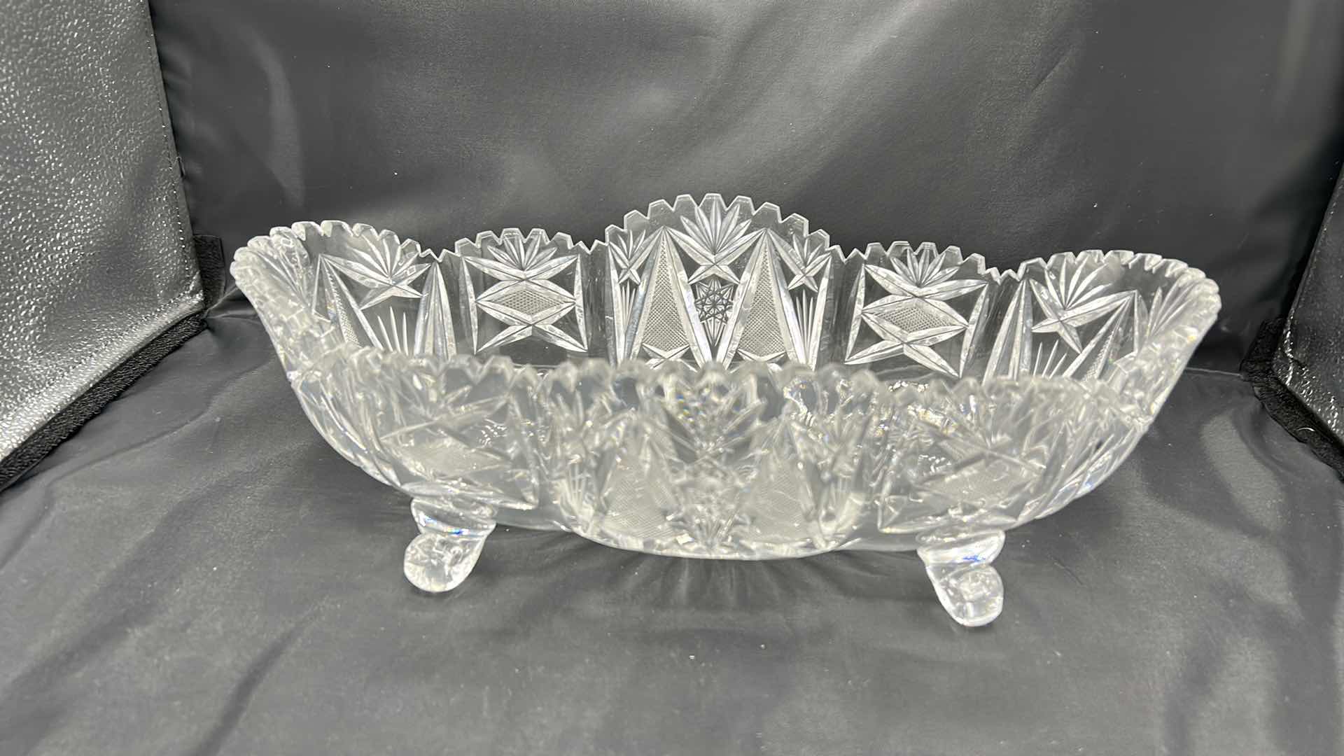 Photo 4 of 3 WATERFORD CUT CRYSTAL PIECES, BOWL WIDTH 14” TALLEST VASE 10”