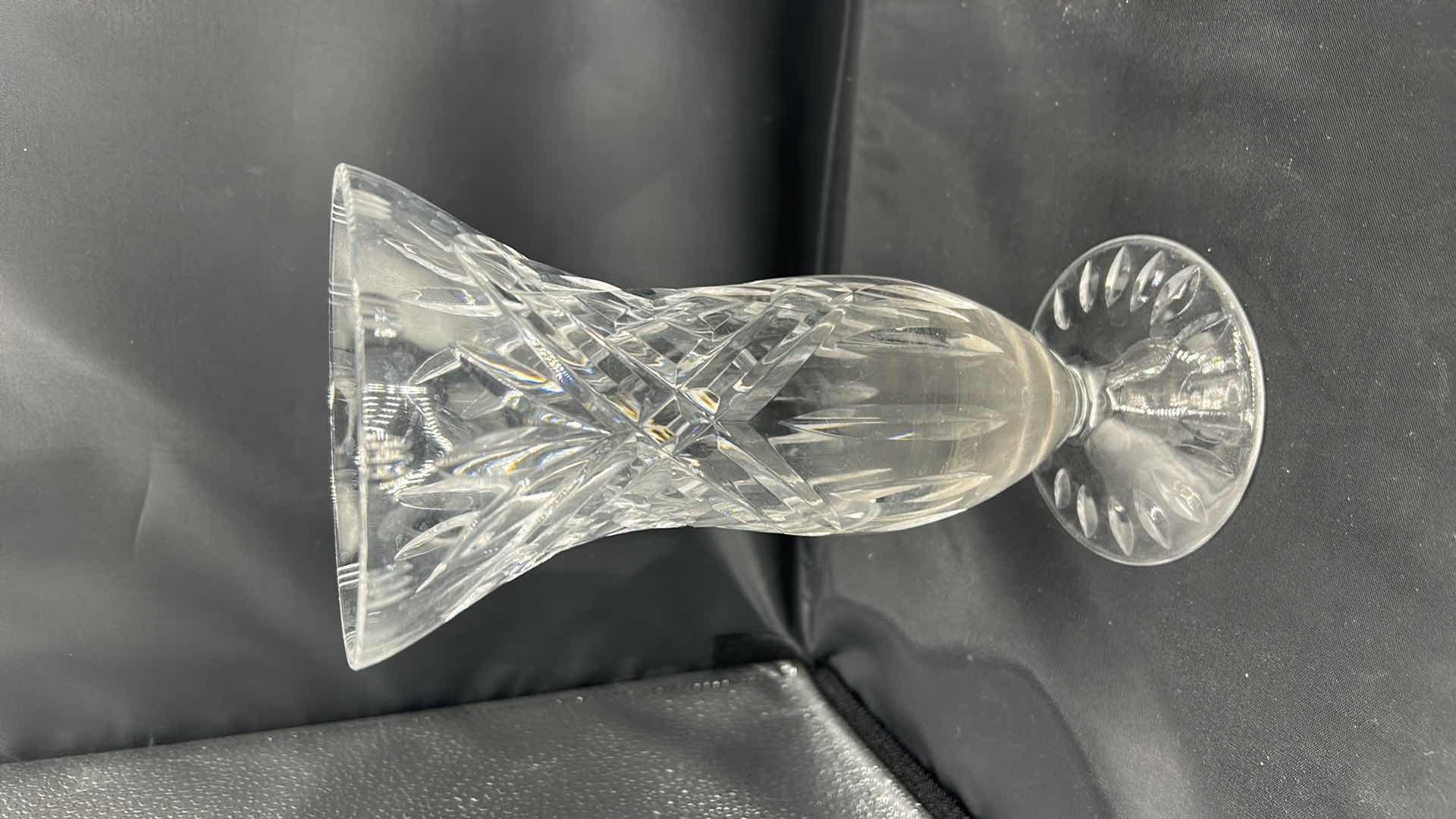 Photo 4 of 2 WATERFORD CRYSTAL VASES H8.25” AND WHITE SALT AND PEPPER SHAKERS