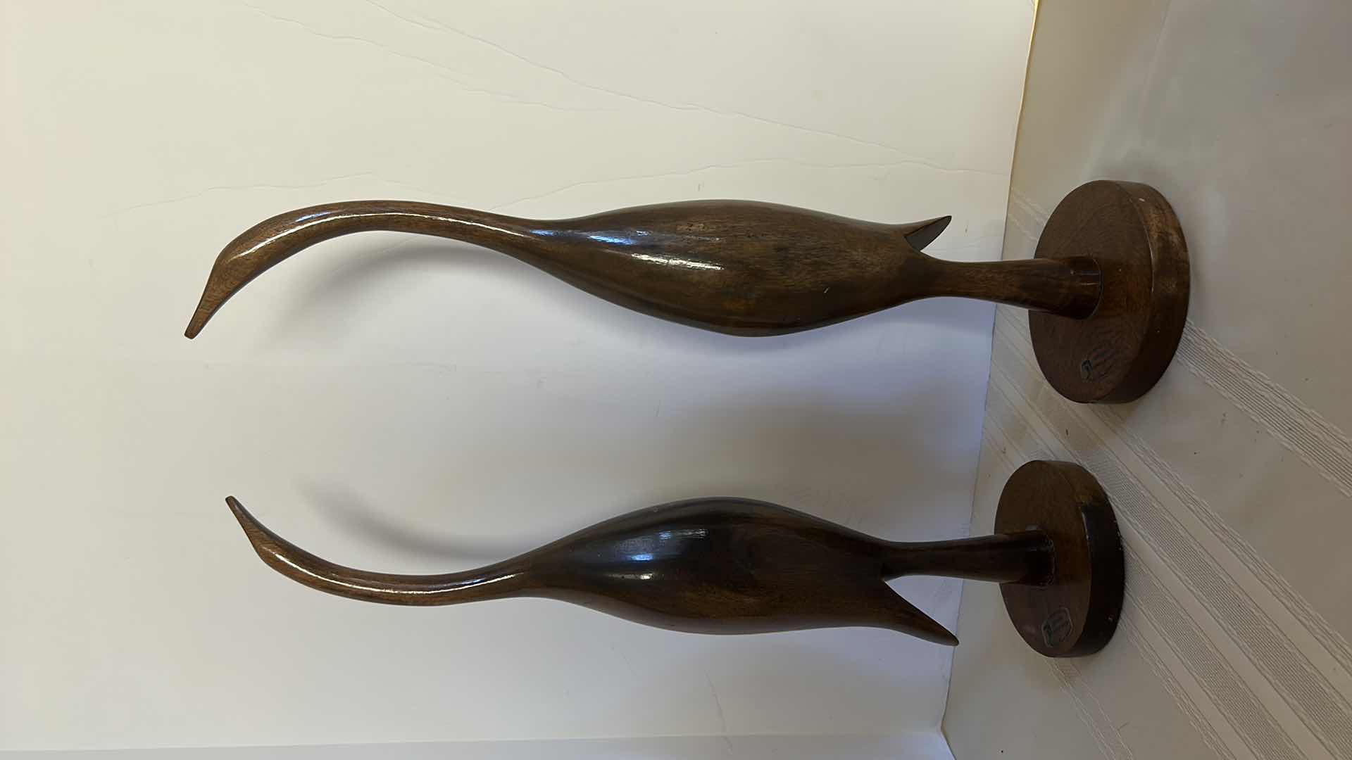 Photo 7 of HOME DECOR, 2- 21” GENUINE MANGO WOOD HAWAII BIRD SCULPTURES