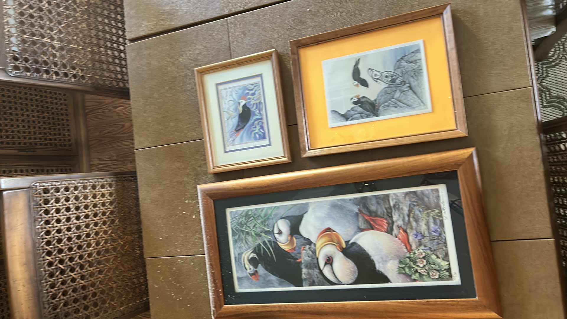 Photo 2 of ARTWORK ASSORTMENT BIRDS, SIGNED, LARGEST 14” x 27”