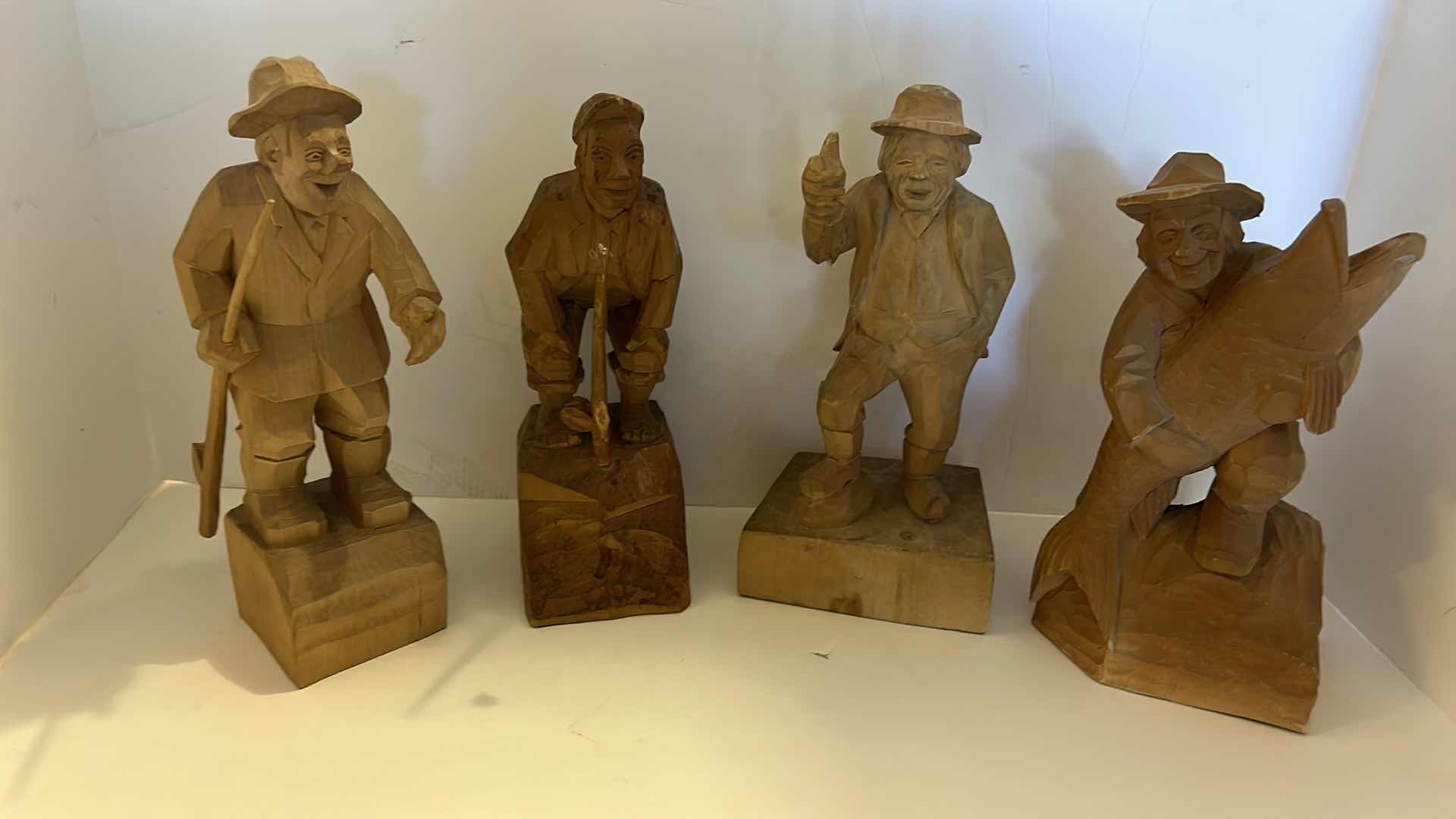 Photo 7 of 4 LATVIAN WOOD FOLK ART SCULPTURES