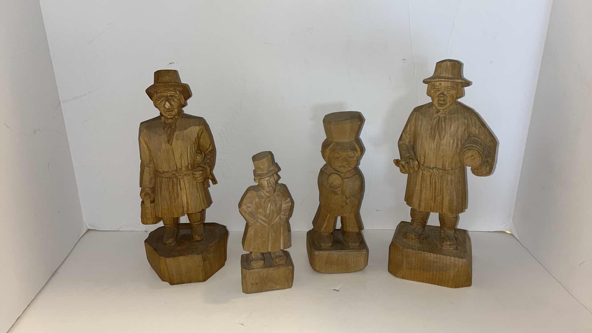 Photo 6 of 4 LATVIAN WOOD FOLK ART SCULPTURES