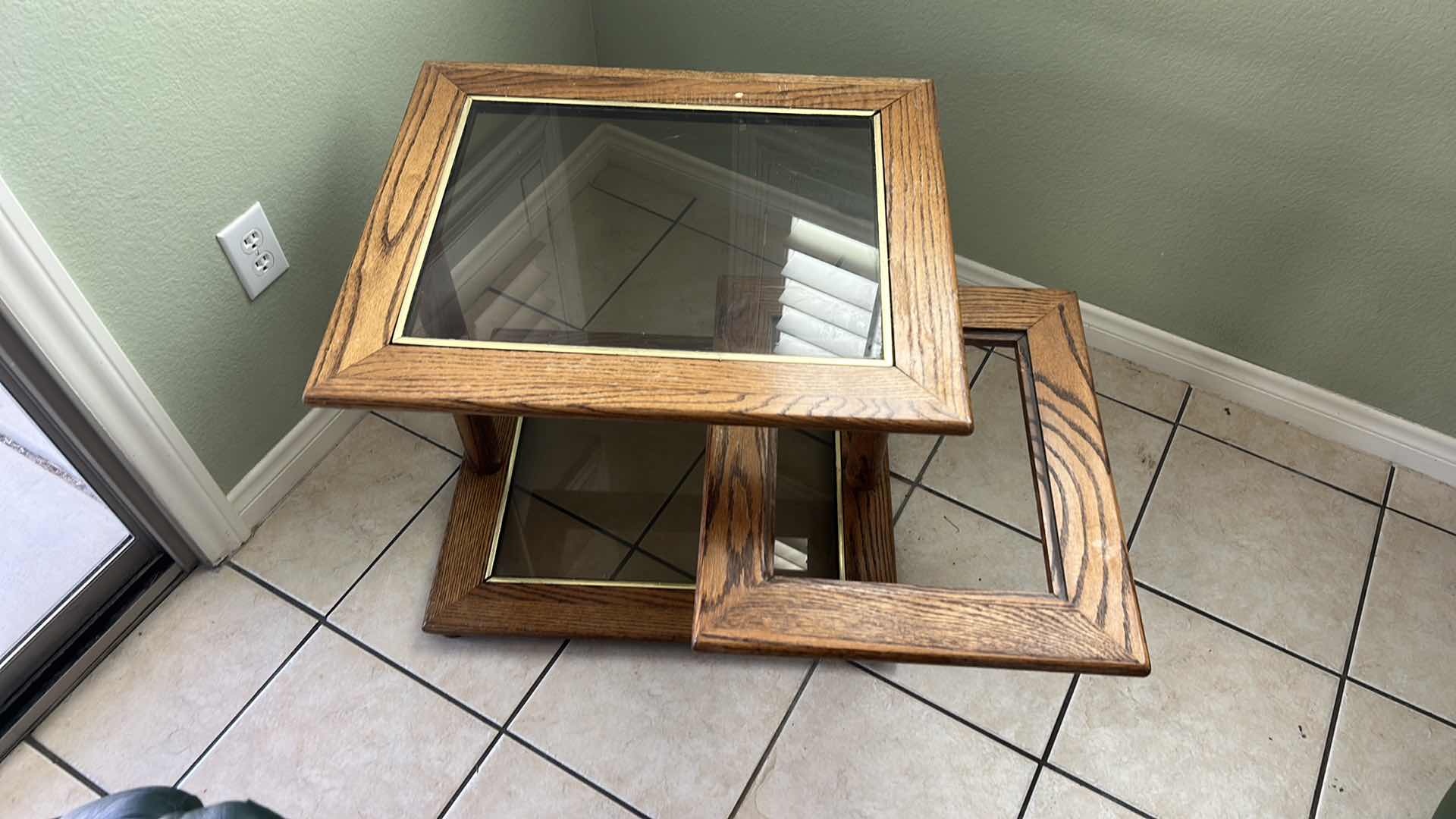 Photo 5 of WOOD AND SMOKED GLASS END TABLE