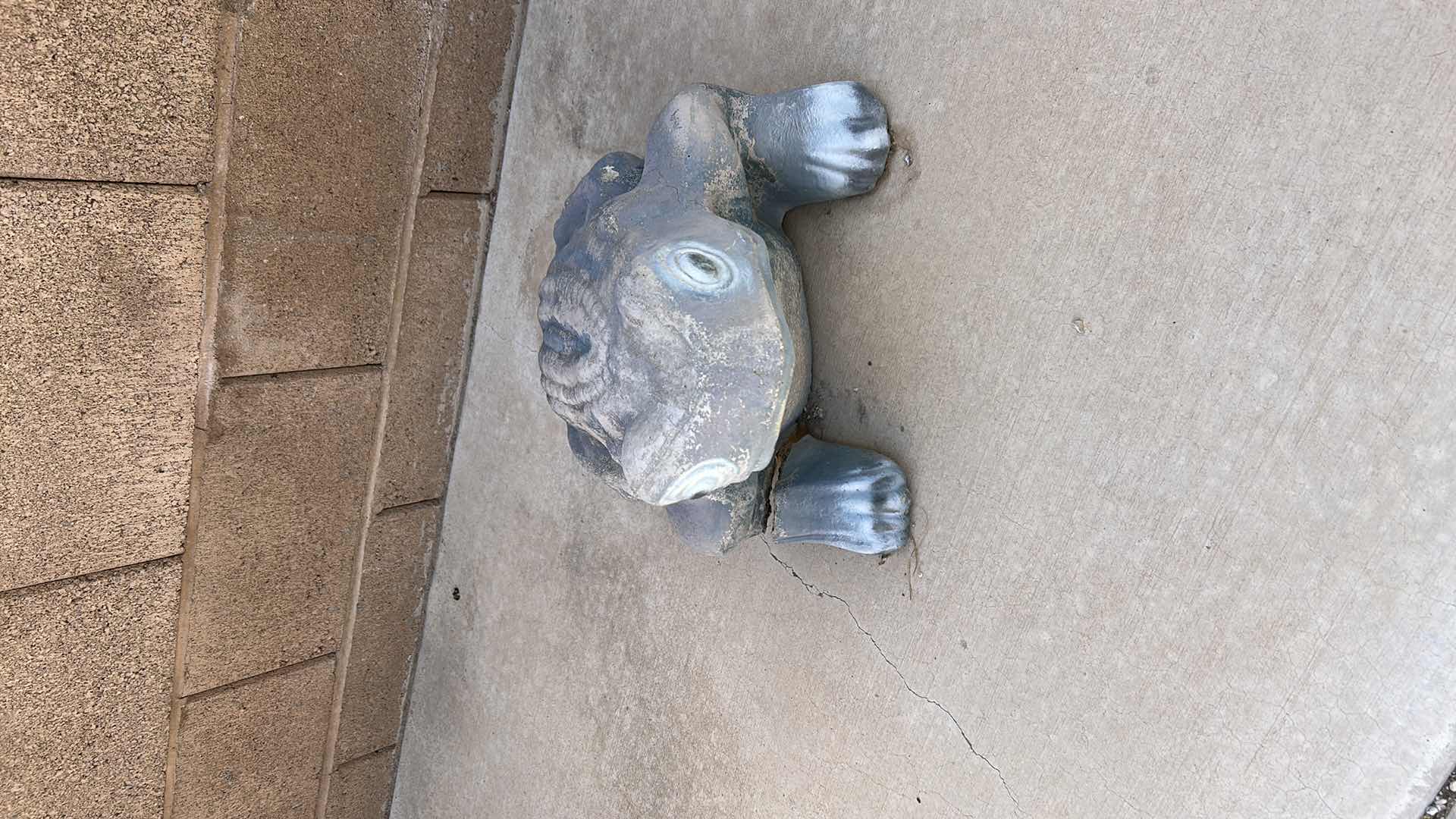 Photo 2 of LARGE OUTDOOR CONCRETE FROG 17” x 17” x H13”