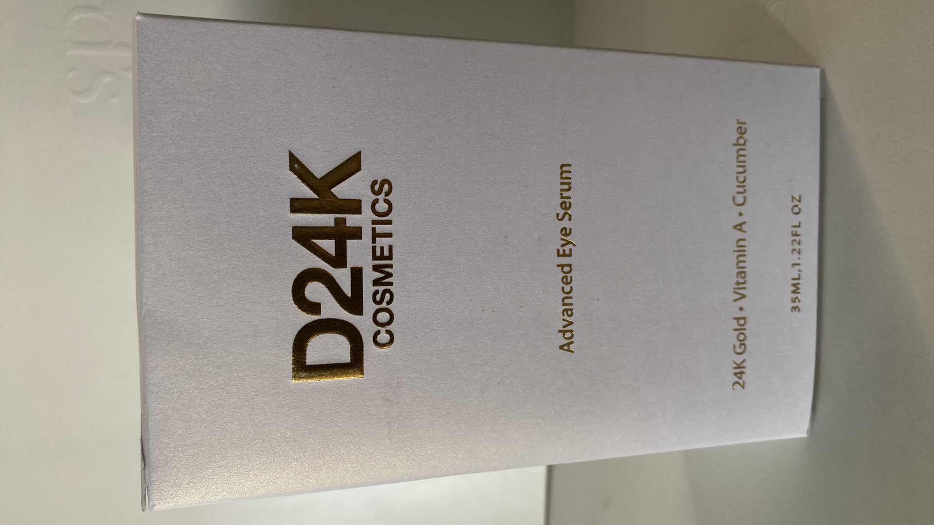 Photo 2 of NEW - D24K ADVANCED EYE SERUM - CONTOURS THE SKIN AROUND THE EYE AREA, SMOOTH SKIN TEXTURE AND REDUCE PUFFINESS AND SAGGING SKIN