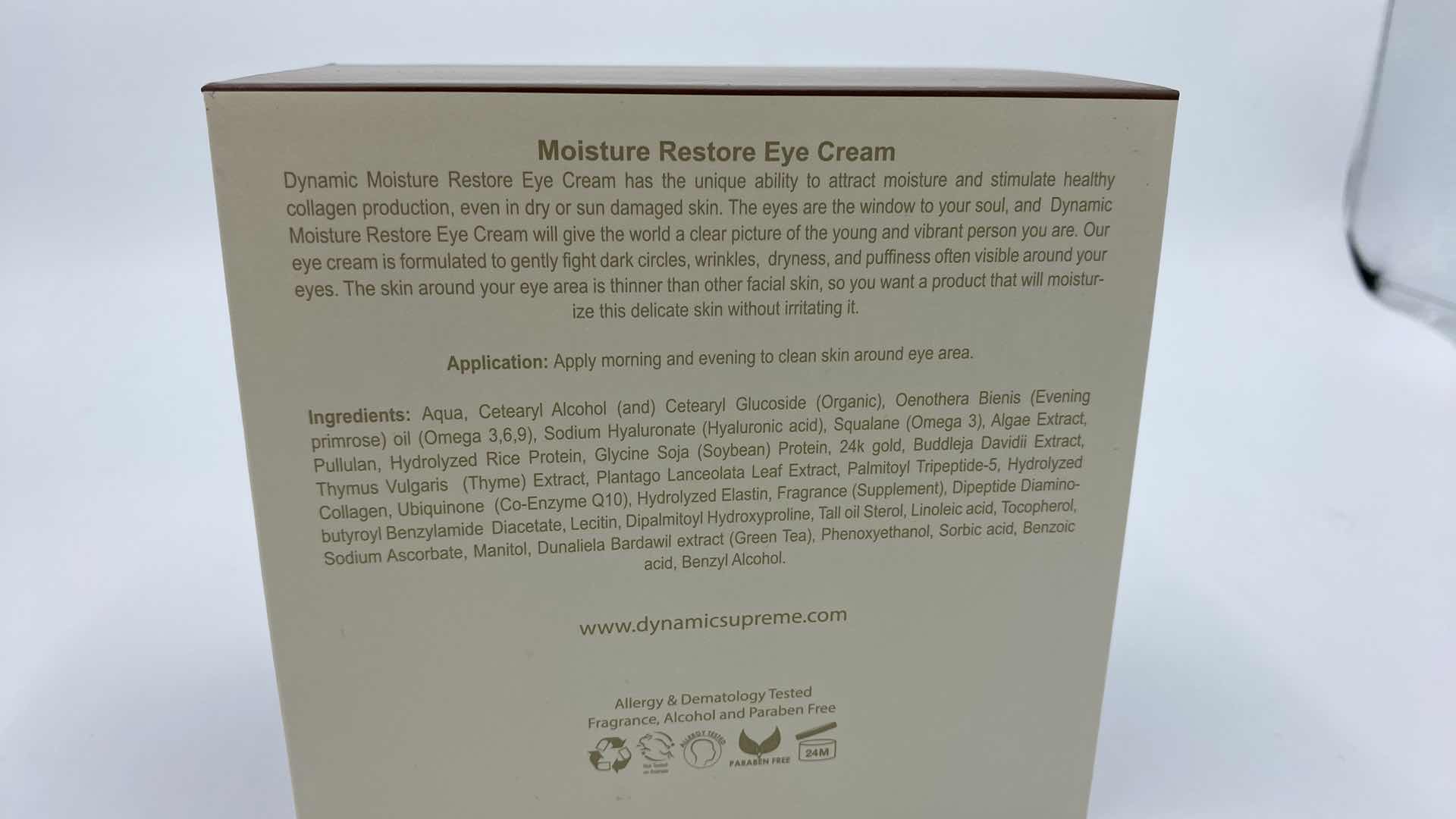 Photo 3 of NEW - DYNAMIC SUPREME MOISTURE RESTORE EYE CREAM ATTRACTS MOISTURE AND STIMULATES HEALTHY COLLAGEN PRODUCTION