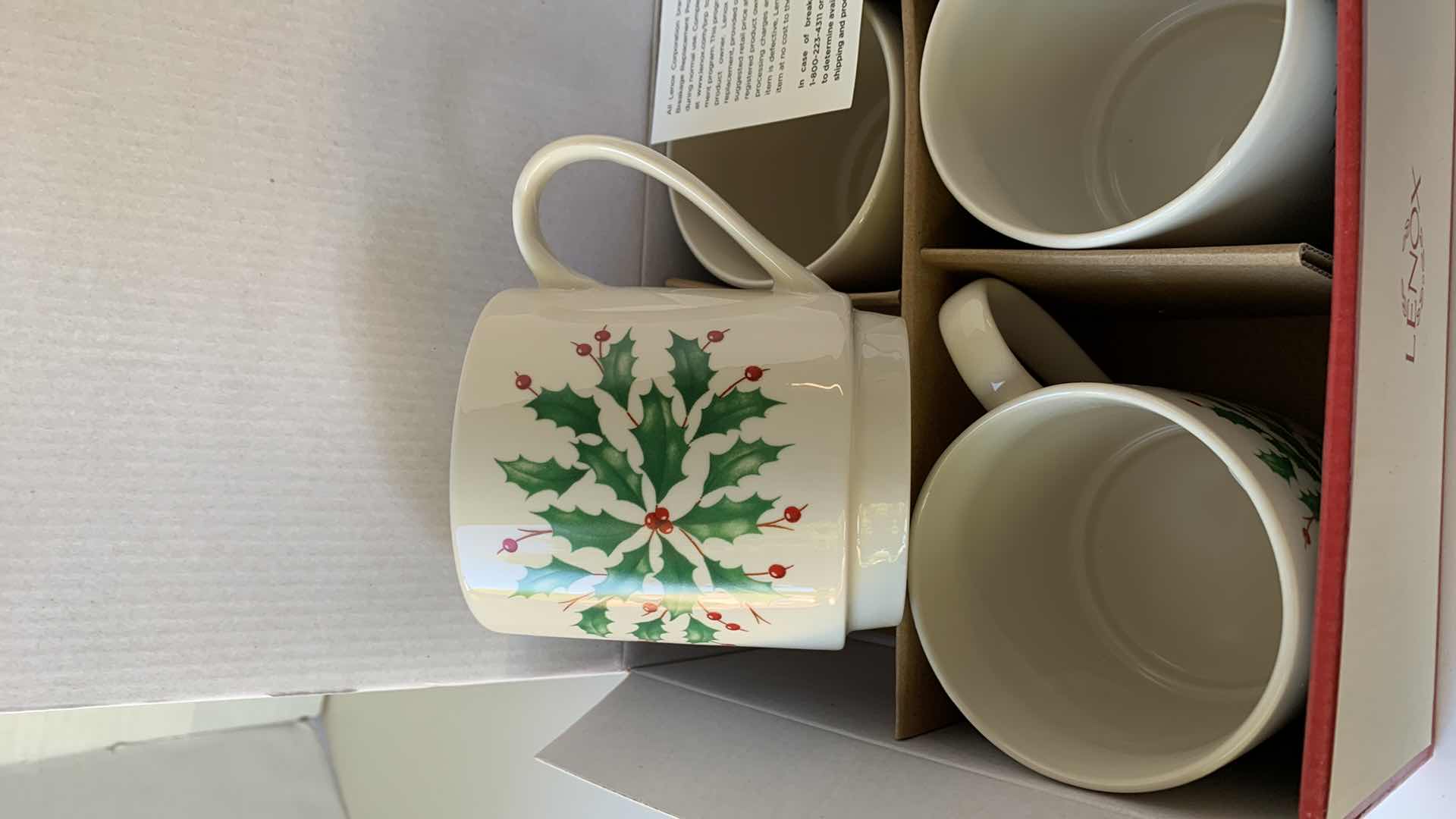 Photo 3 of LENOX HOLIDAY STACKING MUGS