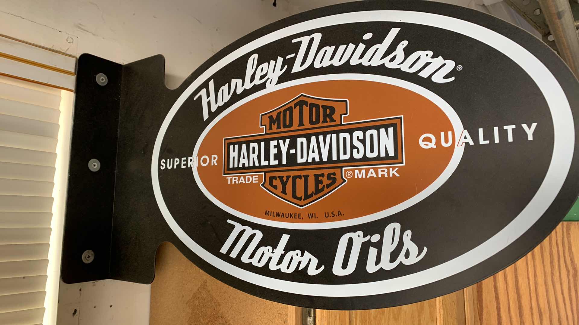 Photo 1 of HARLEY DAVIDSON MOTOR OILS SIGN