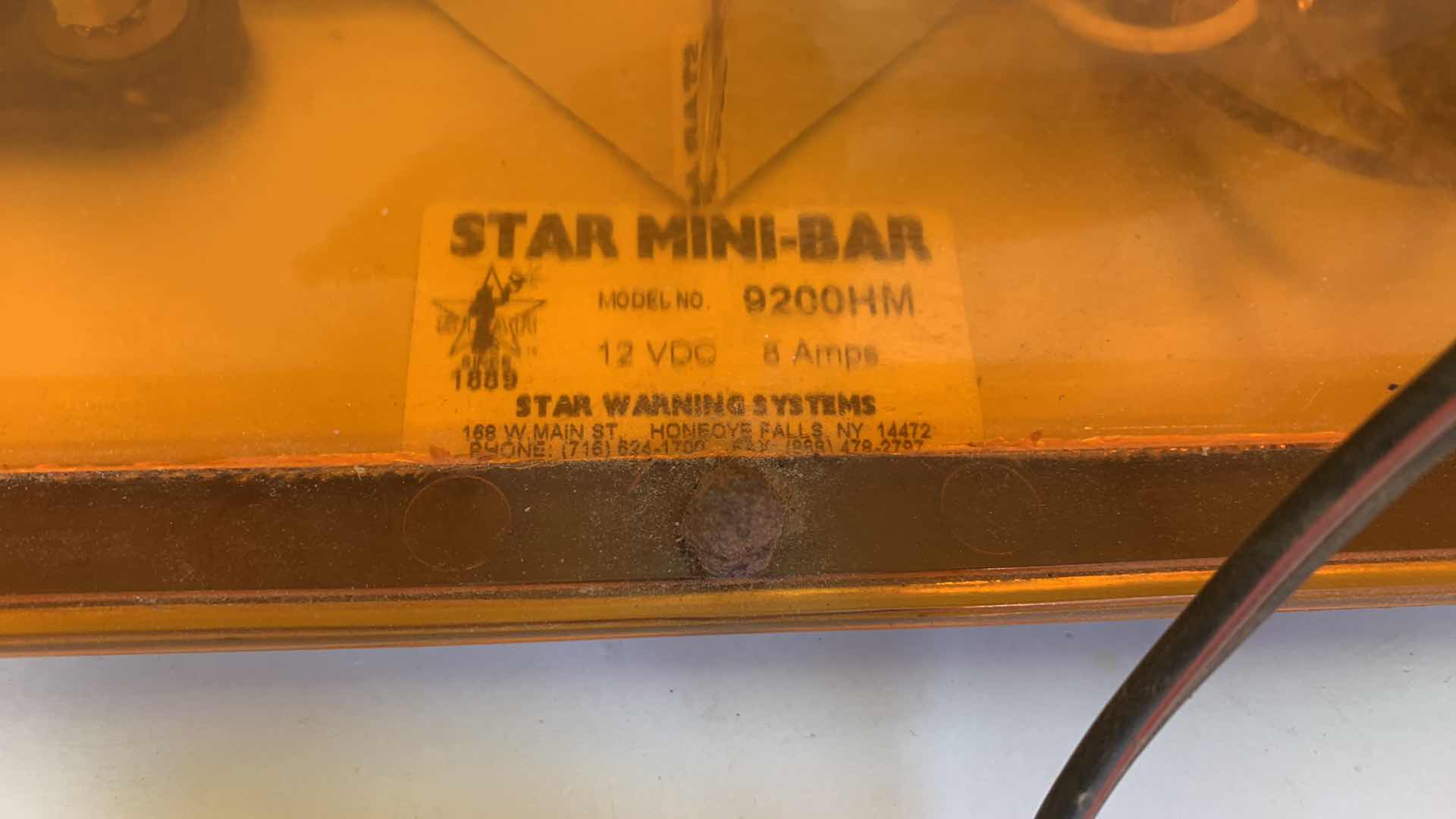 Photo 2 of STAR MINI-BAR 12 VOLT WARNING SYSTEM