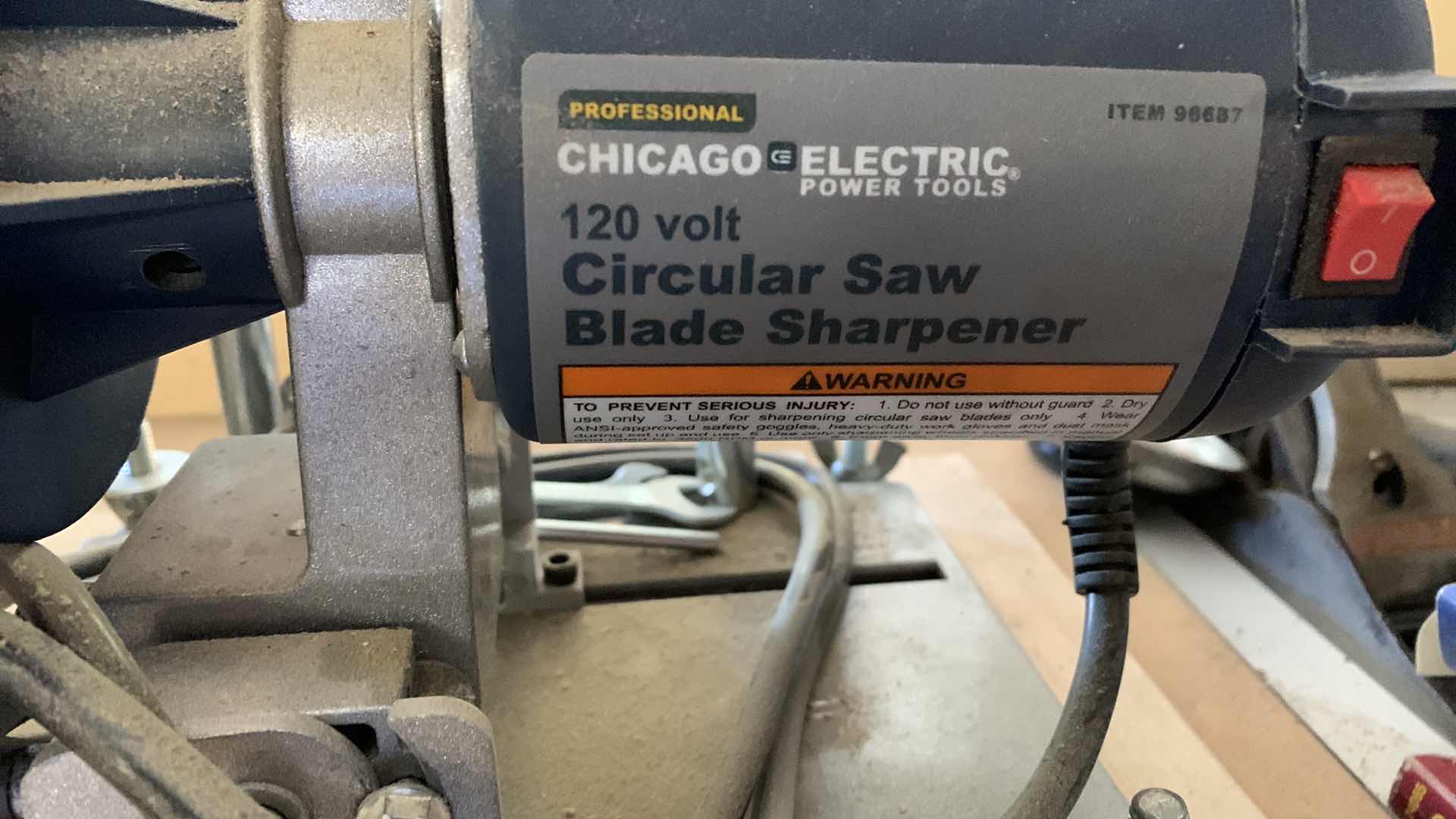 Photo 2 of CHICAGO ELECTRIC POWER TOOLS CIRCULAR SAW BLADE SHARPENER