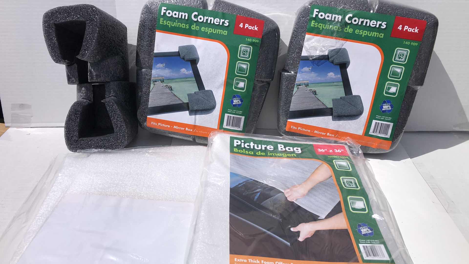 Photo 1 of FOAM CORNERS AND PICTURE BAGS