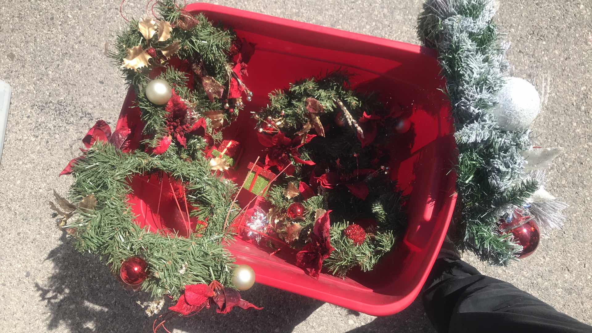 Photo 2 of 5 SMALL AND one LARGE CHRISTMAS WREATHS