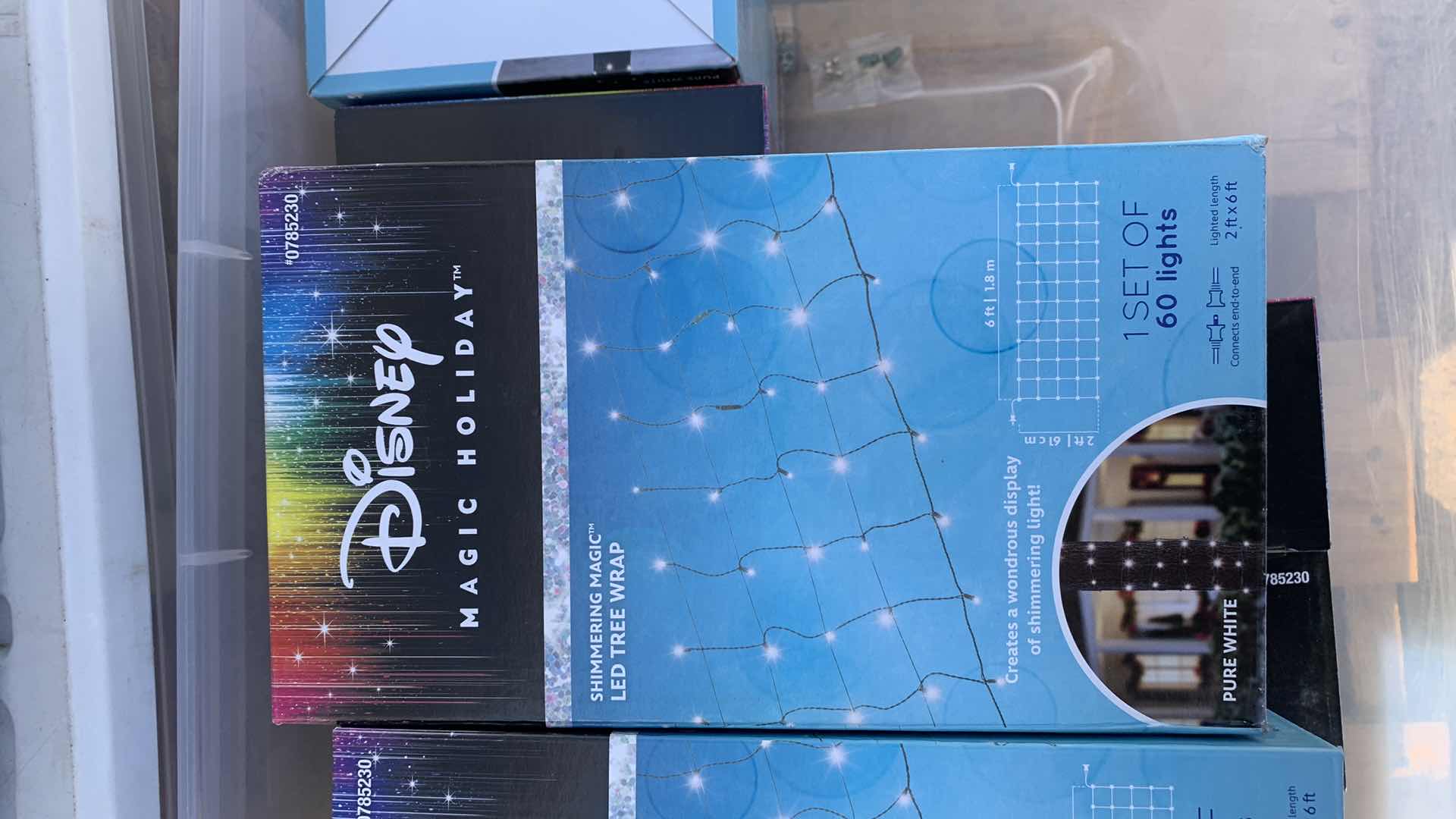 Photo 1 of 6 BOXES OF DISNEY SHIMMERING LED TREE WRAP