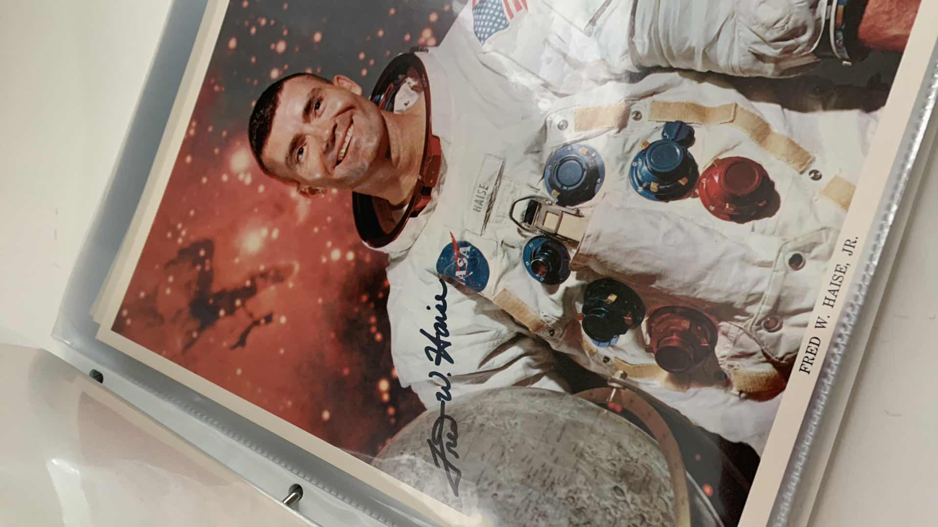 Photo 4 of BINDER OF VINTAGE NASA PICTURES, SOME WITH AUTOGRAPHS