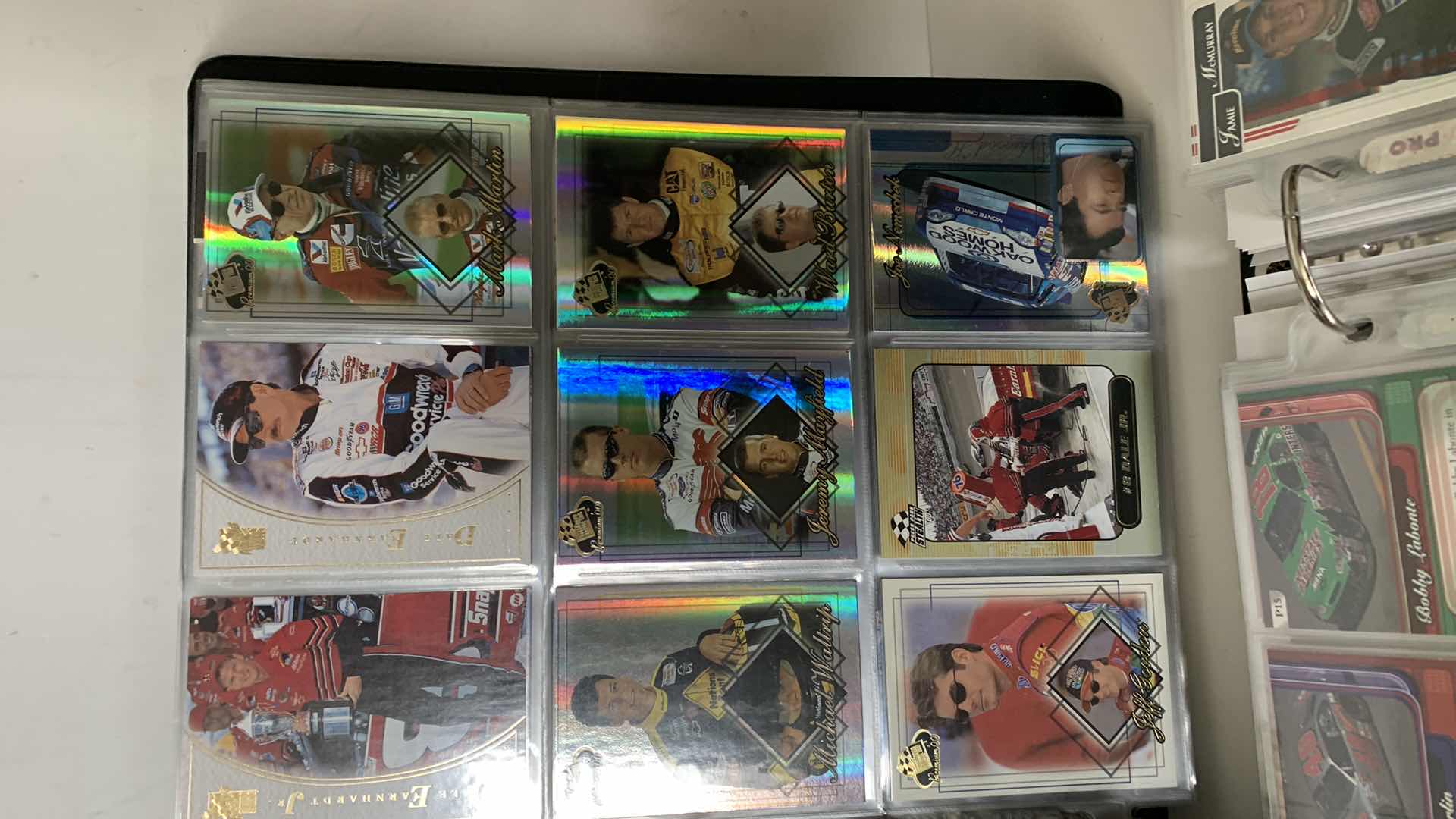 Photo 3 of TWO BINDERS OF NASCAR TRADING CARDS