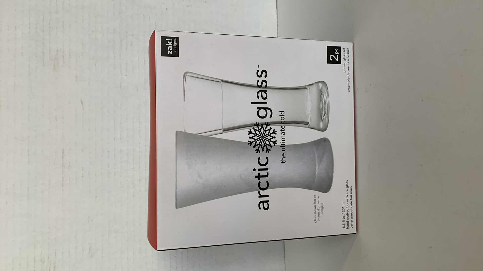 Photo 1 of ZAK DESIGNS ARTIC GLASS PILSNER SET