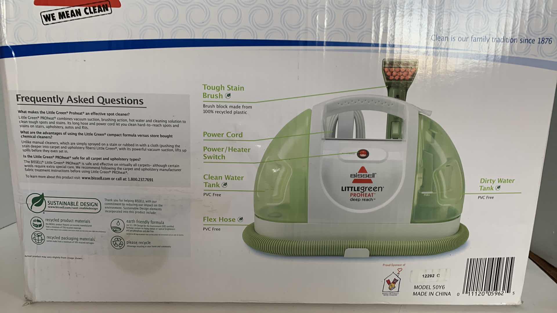 Photo 2 of BISSEL LITTLE GREEN PRO HEAT SPOT CARPET CLEANER