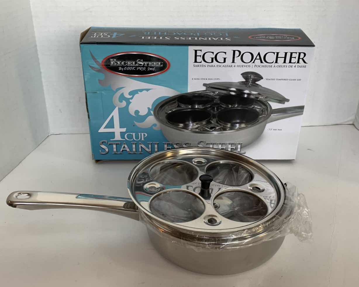 Photo 1 of EXCEL STEEL BY COOK PRO STAINLESS STEEL EGG POACHER