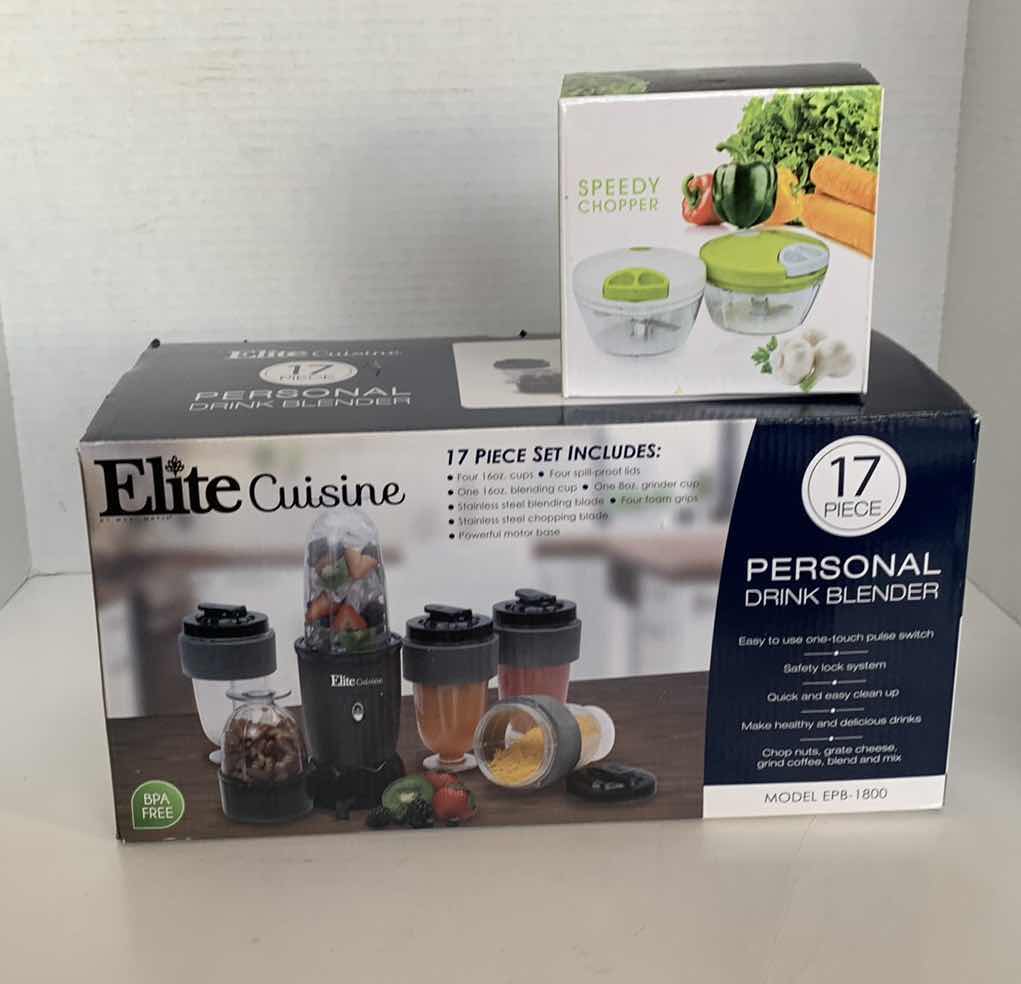 Photo 1 of ELITE CUISINE PERSONAL DRINK BLENDER AND SPEEDY CHOPPER