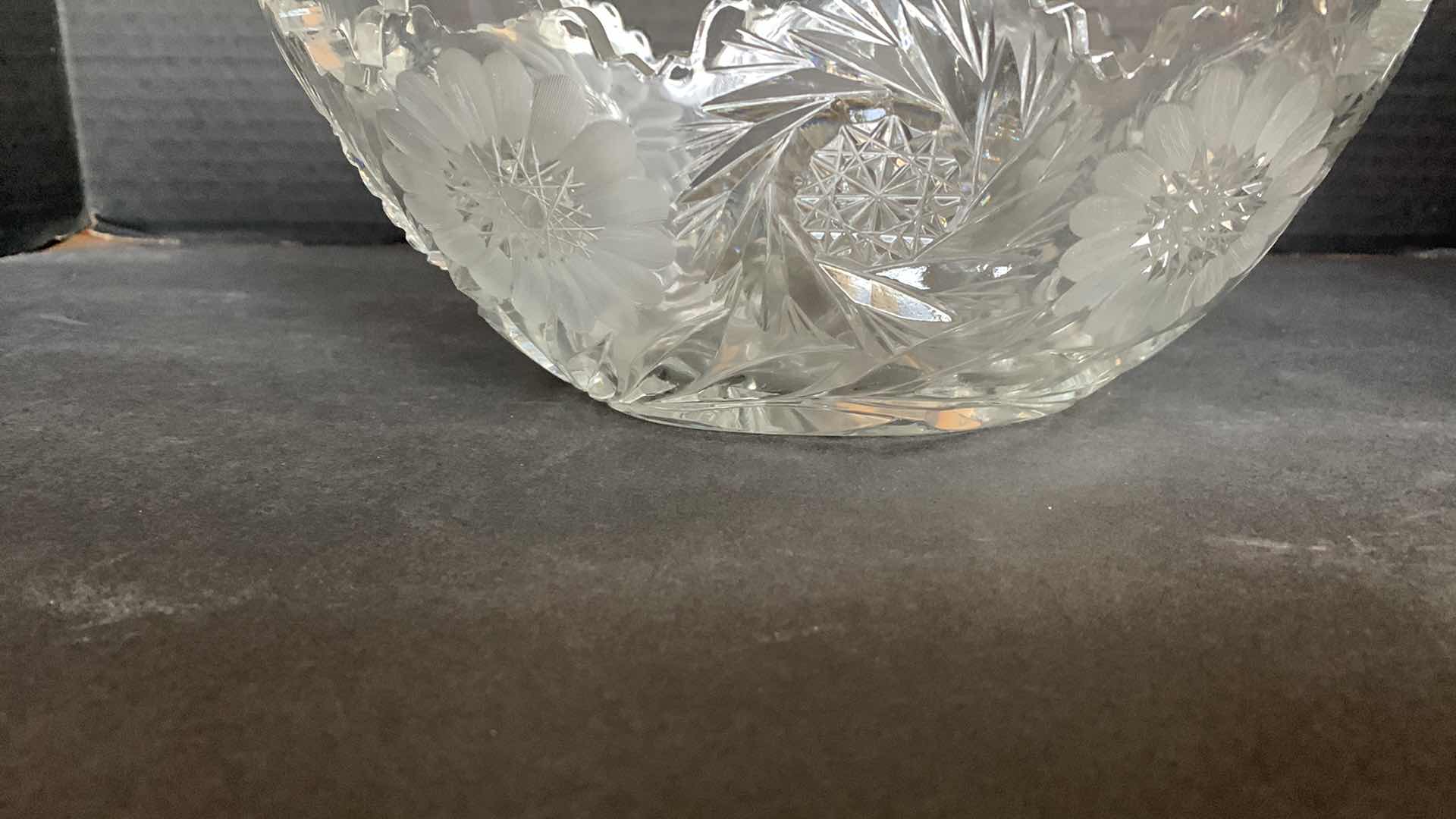 Photo 3 of CRYSTAL SERVICE BOWL 10” WIDE