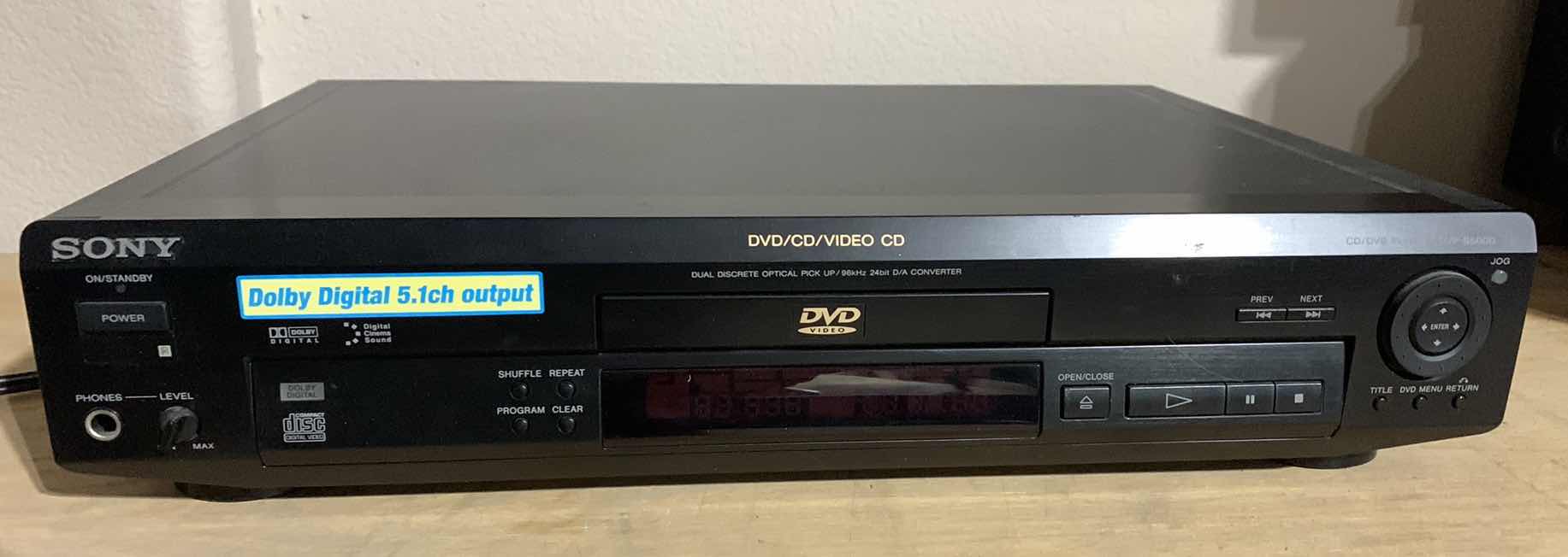 Photo 1 of SONY CD/DVD PLAYER DVP-S5000