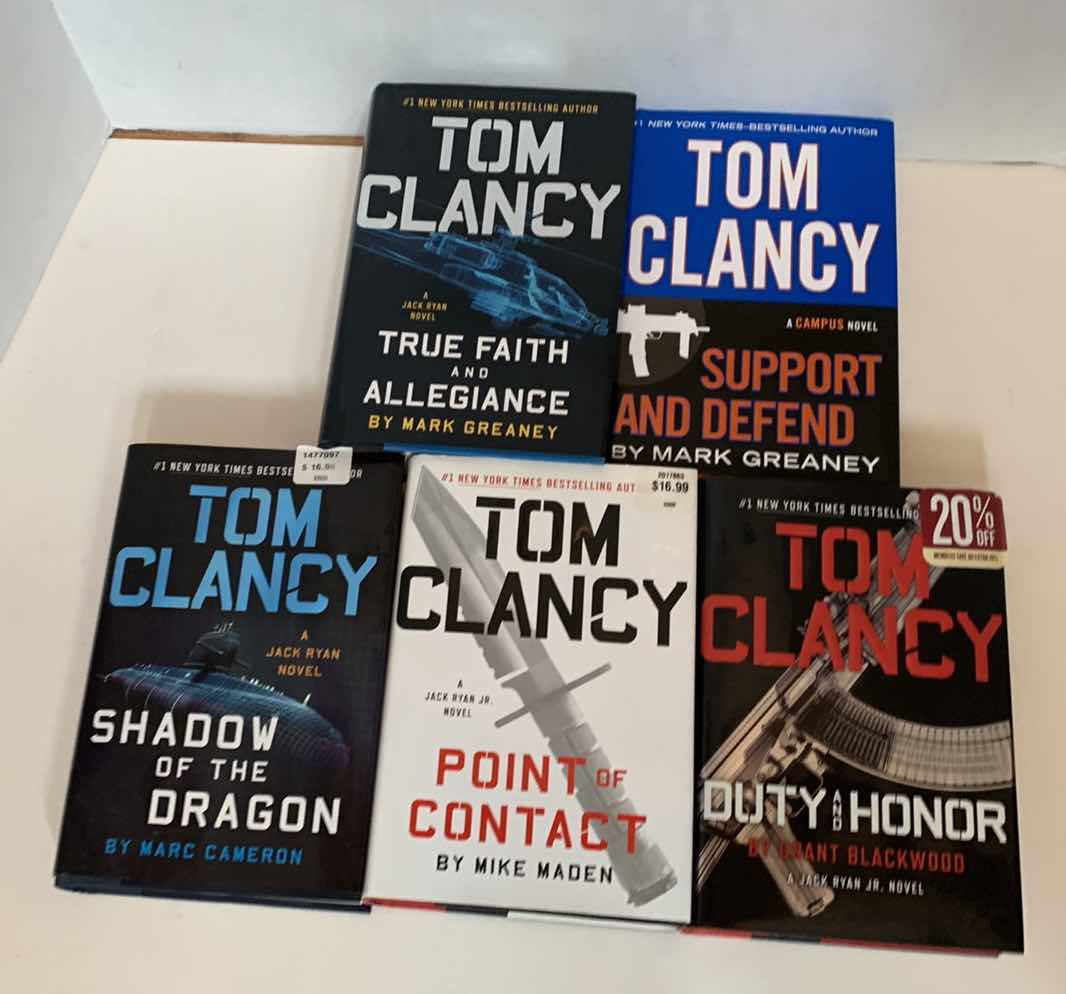 Photo 1 of 4-TOM CLANCY HARD COVER BOOKS