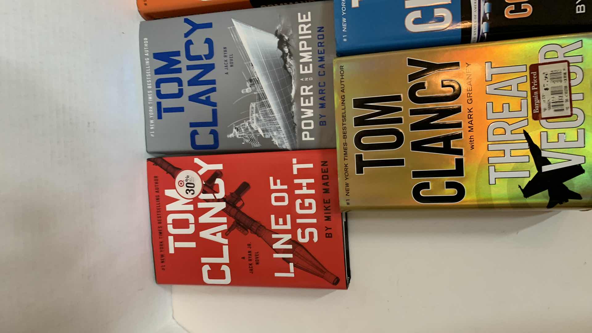 Photo 2 of 5-TOM CLANCY HARD COVER BOOKS