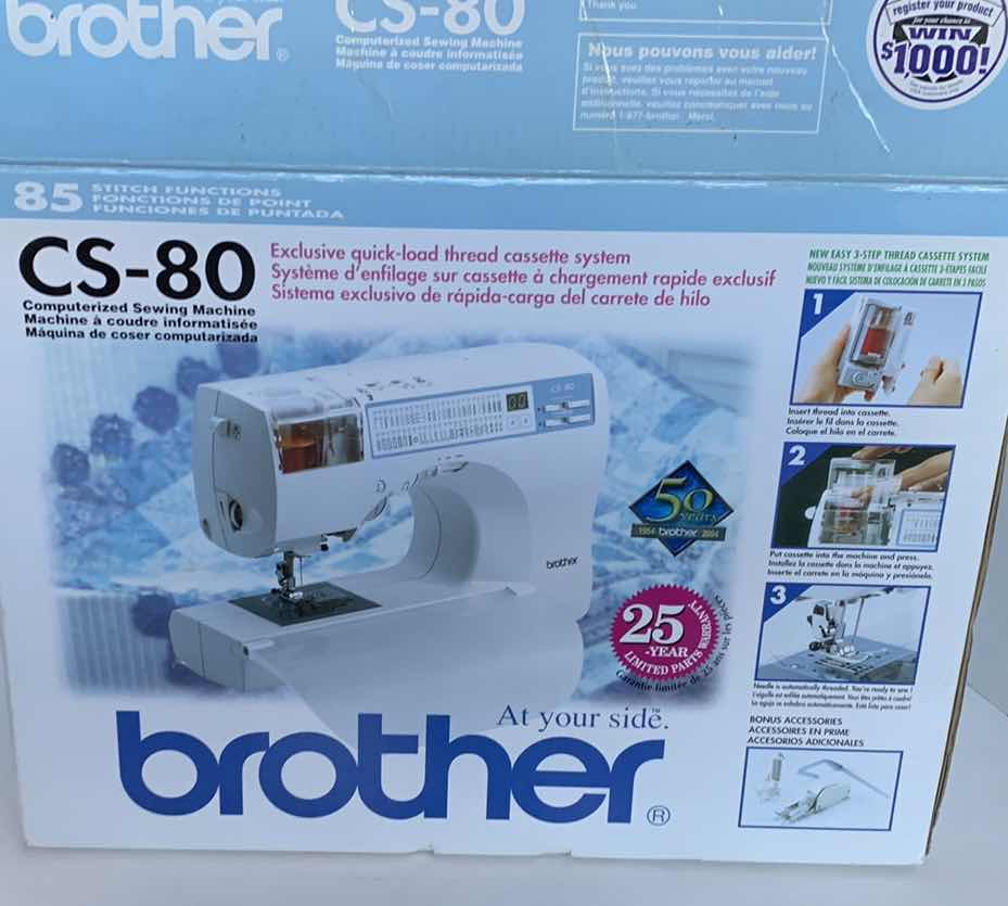 Photo 1 of BROTHER SEWING MACHINE CS-80