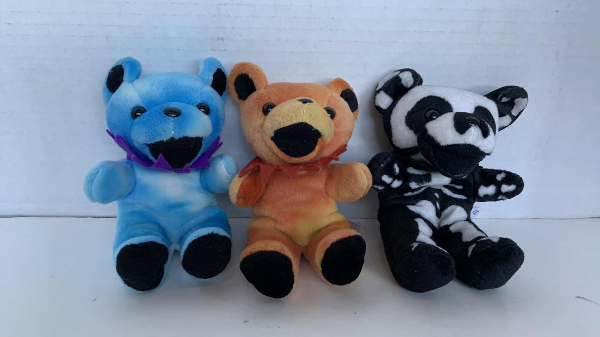 Photo 1 of 3-GREATFUL DEAD BEANIE BEARS: SUNSHINE, DAY DREAM, AND CRAZY FINGERS