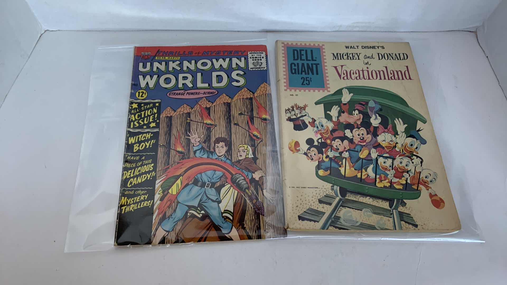 Photo 1 of VINTAGE COMICS:DELL DISNEY AND UNKNOWN WORLDS